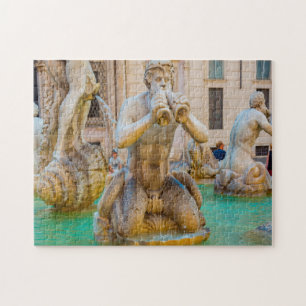 Piazza Navona Rome Italy . Jigsaw Puzzle