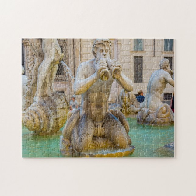 Piazza Navona  Rome Italy . Jigsaw Puzzle (Horizontal)
