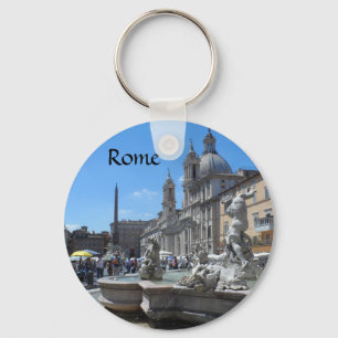 Piazza Navona- Rome, Italy Key Ring