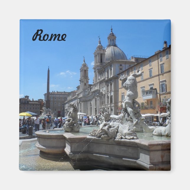Piazza Navona- Rome, Italy Magnet (Front)