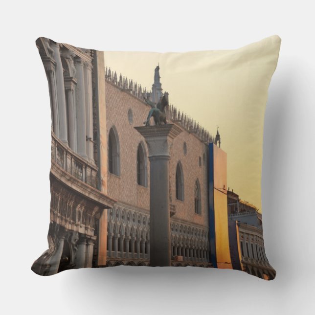 Piazza San Marco, St. Mark's Square, Venice Cushion (Front)