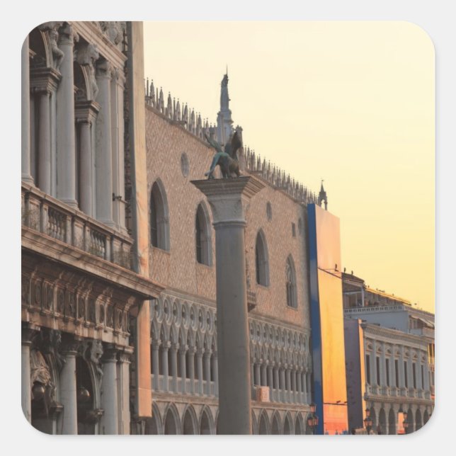 Piazza San Marco, St. Mark's Square, Venice Square Sticker (Front)