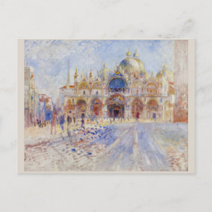 Piazza San Marco Venice by Pierre-Auguste Renoir Postcard