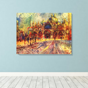 Piazza San Marco, Venice by Pierre Renoir Canvas Print