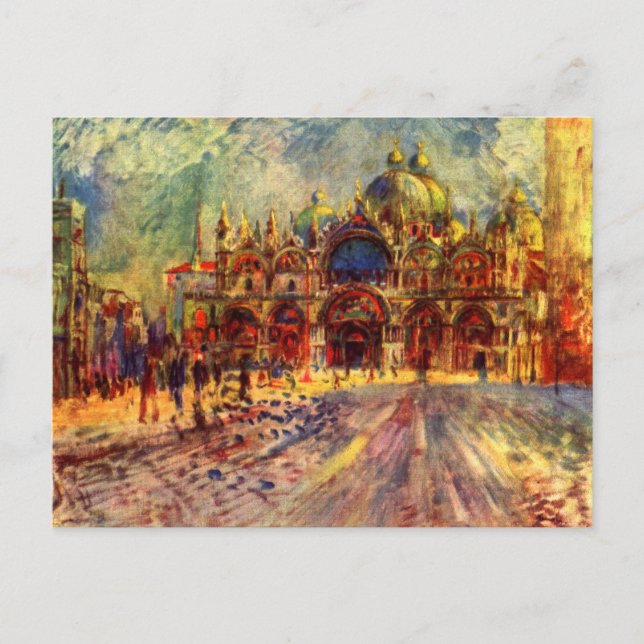 Piazza San Marco, Venice by Pierre Renoir Postcard (Front)