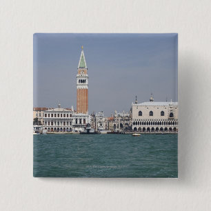 Piazza San Marco Venice Italy 15 Cm Square Badge