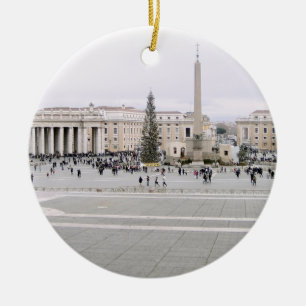 Piazza San Pietro Ceramic Tree Decoration