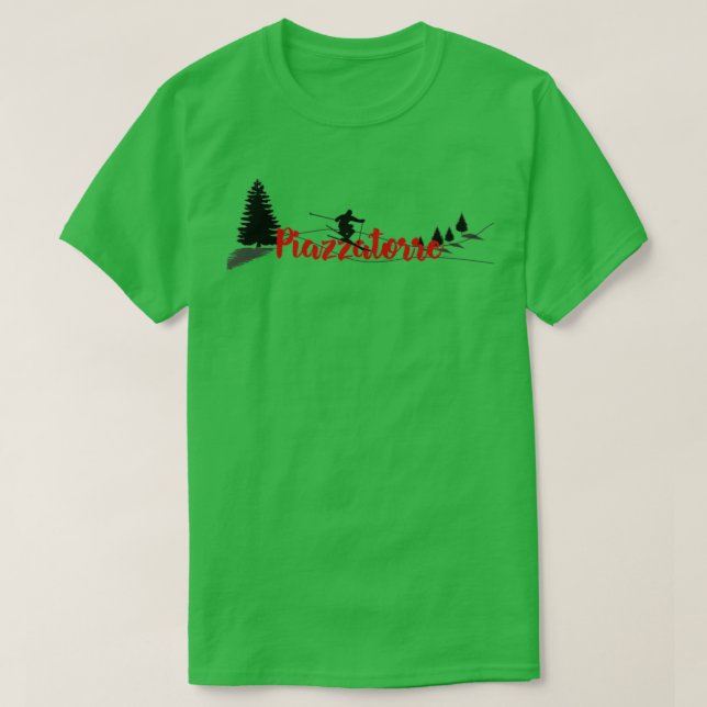 Piazzatorre Ski Long T-Shirt (Design Front)