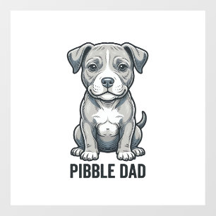Pibble Dad Vintage Engraving Dog Shirt Design_1
