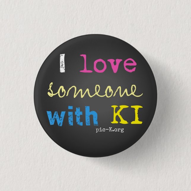 pic-K Love 3 Cm Round Badge (Front)