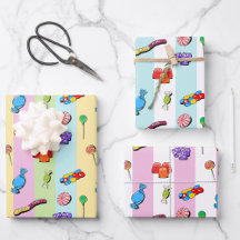 Pic 'n' mix Sweets Wrapping Paper Set