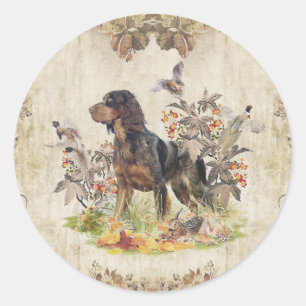 Picardy Spaniel , Bird hunting Classic Round Sticker