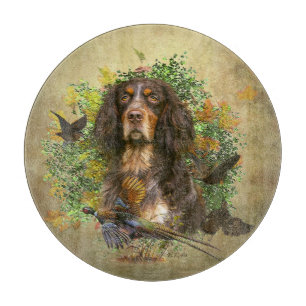 Picardy Spaniel , Hunting season Cutting Board