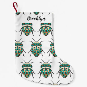 Picasso bug cartoon illustration  small christmas stocking