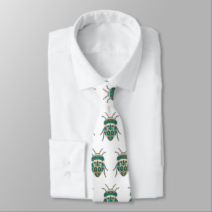 Picasso bug cartoon illustration tie