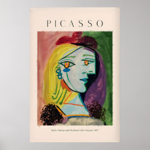 Picasso Marie Thérèse Red Beret Pompom937 Portrait Poster