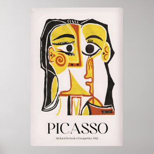 Picasso Stylised Portrait Jacqueline962 Abstract Poster