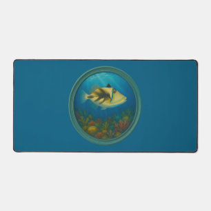 Picasso Triggerfish Ocean Blue Desk Mat