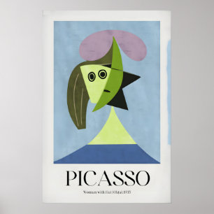 Picasso Woman Hat Olga935 Abstract Portrait Art Poster