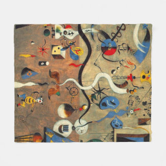 Picasso's carnival fleece blanket
