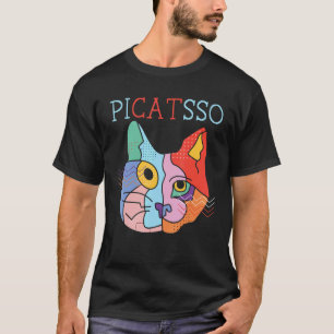 Picatsso Teacher Artist Painter Painting Cat Owner T-Shirt
