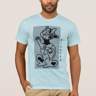 PICATTO black on blue T-Shirt