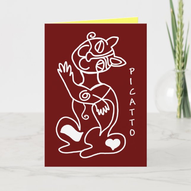 PICATTO says hello Card (Front)