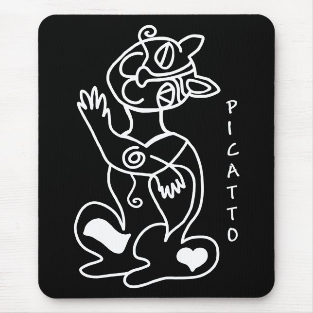 PICATTO will love your mouse Mouse Pad (Front)