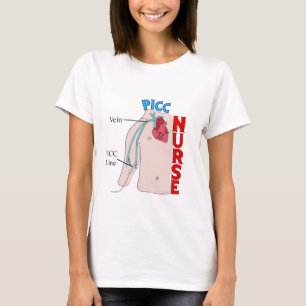 PICC Line Nurse Anatomical Design Gifts T-Shirt