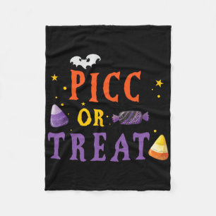 Picc Nurse Halloween Cute Vat Vascular Access Team Fleece Blanket