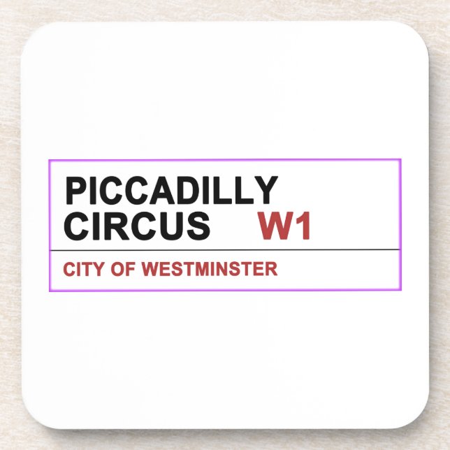 Piccadilly Circus London Coaster (Front)