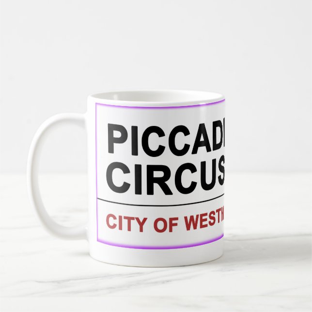 Piccadilly Circus London Coffee Mug (Left)