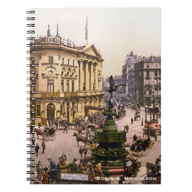 Piccadilly Circus London England Personalised Notebook (Front)