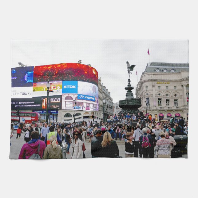 Piccadilly Circus - Professional photo Tea Towel (Horizontal)
