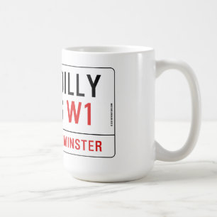 Piccadilly Circus Street Sign Coffee Mug