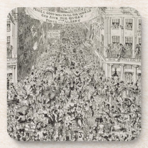 Piccadilly during the Great Exhibition, 1851 Coaster