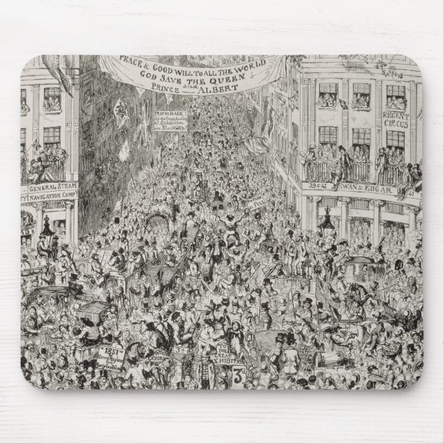 Piccadilly during the Great Exhibition, 1851 Mouse Pad (Front)