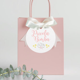 Piccola Bimba (Little Girl) White Favour Tags