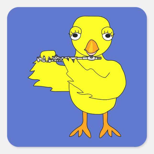 Piccolo Chick Square Sticker (Front)