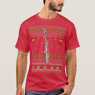 Piccolo Music Lover Xmas Santa Piccolo Ugly Christ T-Shirt