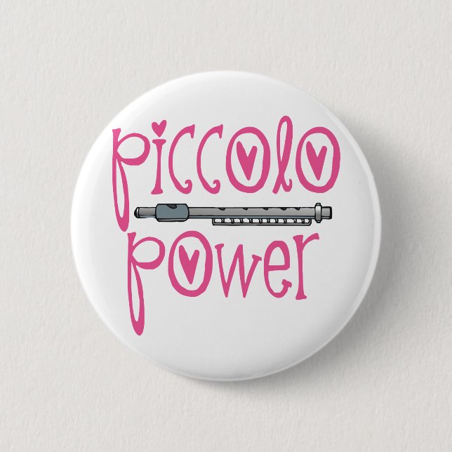 Piccolo Power Pink 6 Cm Round Badge (Front)