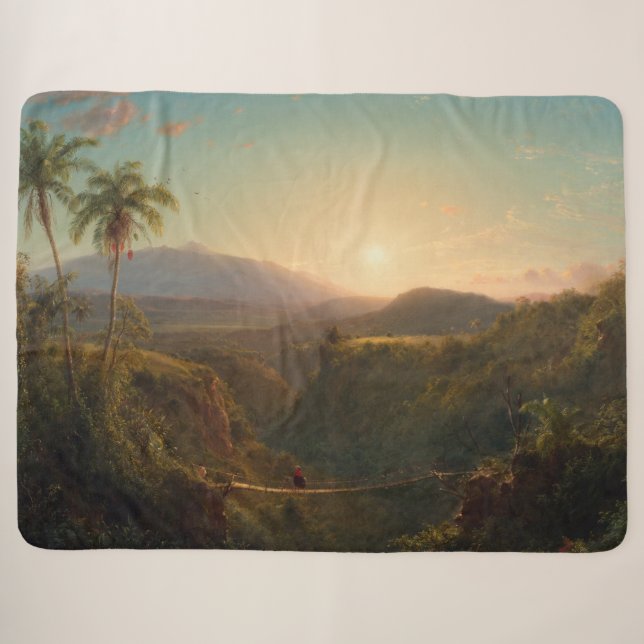 Pichincha Frederic Edwin Church Sherpa Blanket (Front (Horizontal))