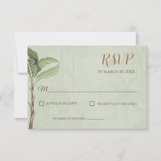 Pichwai Response Card or Indian wedding RSVP cards (Front)