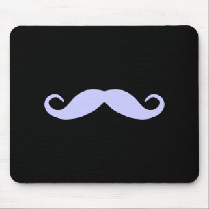 Pick A Colour Moustache on Black Mouse Pad