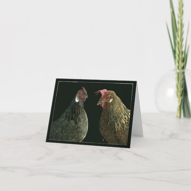 "Pick A Little, Talk A Little" - Hen Card (Front)