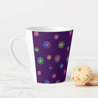 Pick a Posy Custom Background  Latte Mug