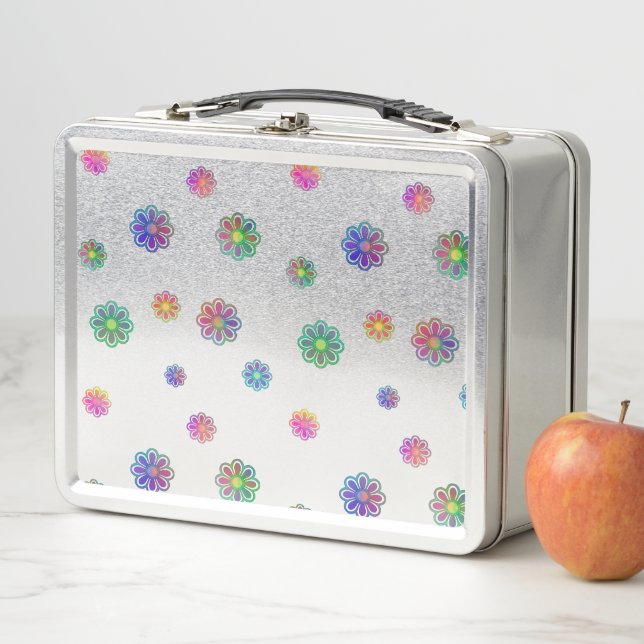 Pick a Posy Custom Background  Metal Lunch Box (In Situ)