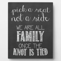 Pick a Seat Not a Side, We're All Family