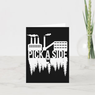 Pick A Side Pollution Nature Trees Climate Change  Card