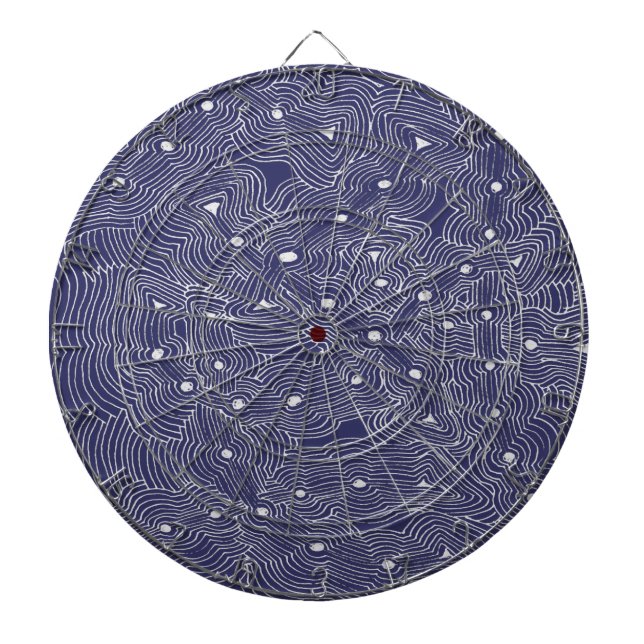 Pick any Colour Abstract Inspired Art Dartboard (Front)